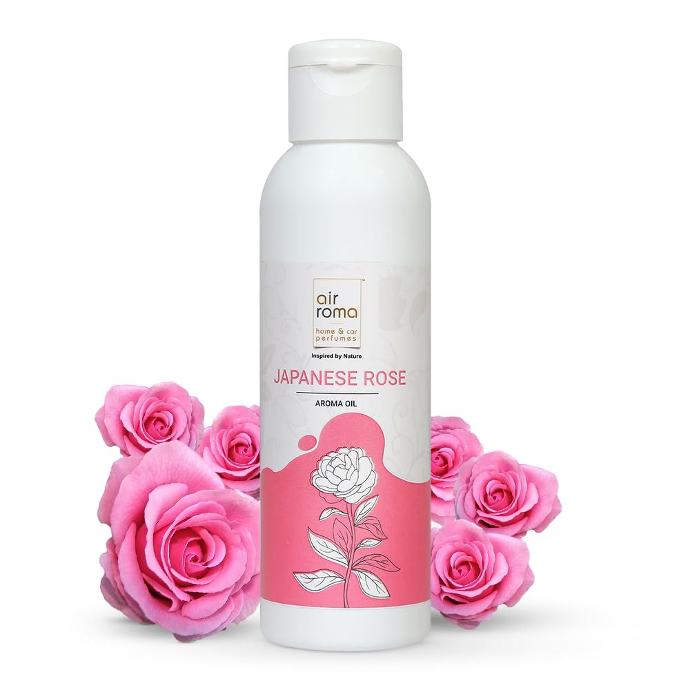 Pure Natural Undiluted Aroma Diffuser Oil - 100ml Japanese Rose Essential Oil for Home & Office | Humidifier, Aromatherapy Diffuser | Chemical-Free, No Additives | Perfect for Relaxation, Yoga & Spa