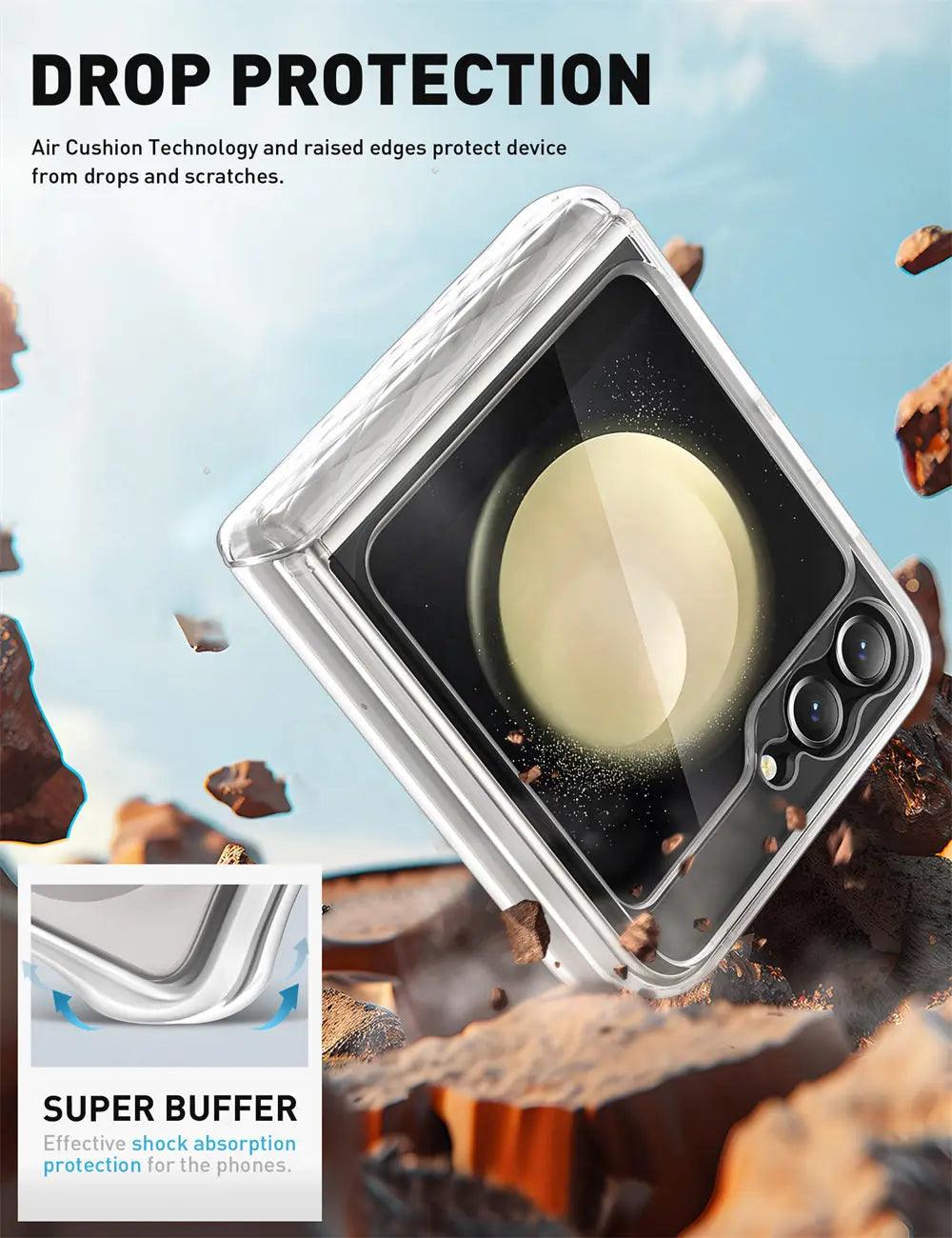 Galaxy Z Flip 6 Case | BLASON Cosmo Slim Clear Protective Cover with Shockproof Design for Samsung Galaxy Z Flip 6 - Perfect for Everyday Use, Travel & Outdoor Activities
