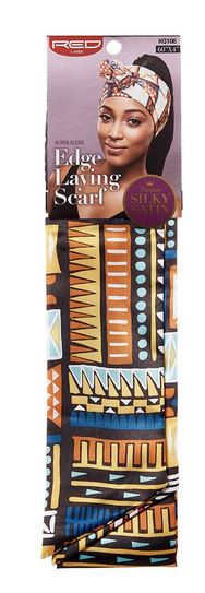 Red By Kiss Edge Laying Silk Scarves - Premium Fashion Accessories for Women, Elegant Neck Scarves for Office, Party & Special Occasions