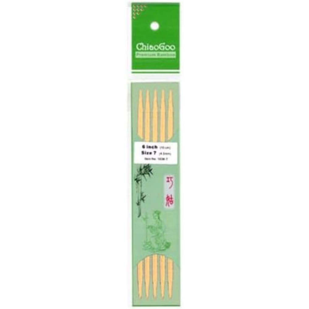 ChiaoGoo Natural Wood Knitting Needles - Single Size for Smooth Stitching | Perfect for Scarves, Hats, and DIY Knitting Projects