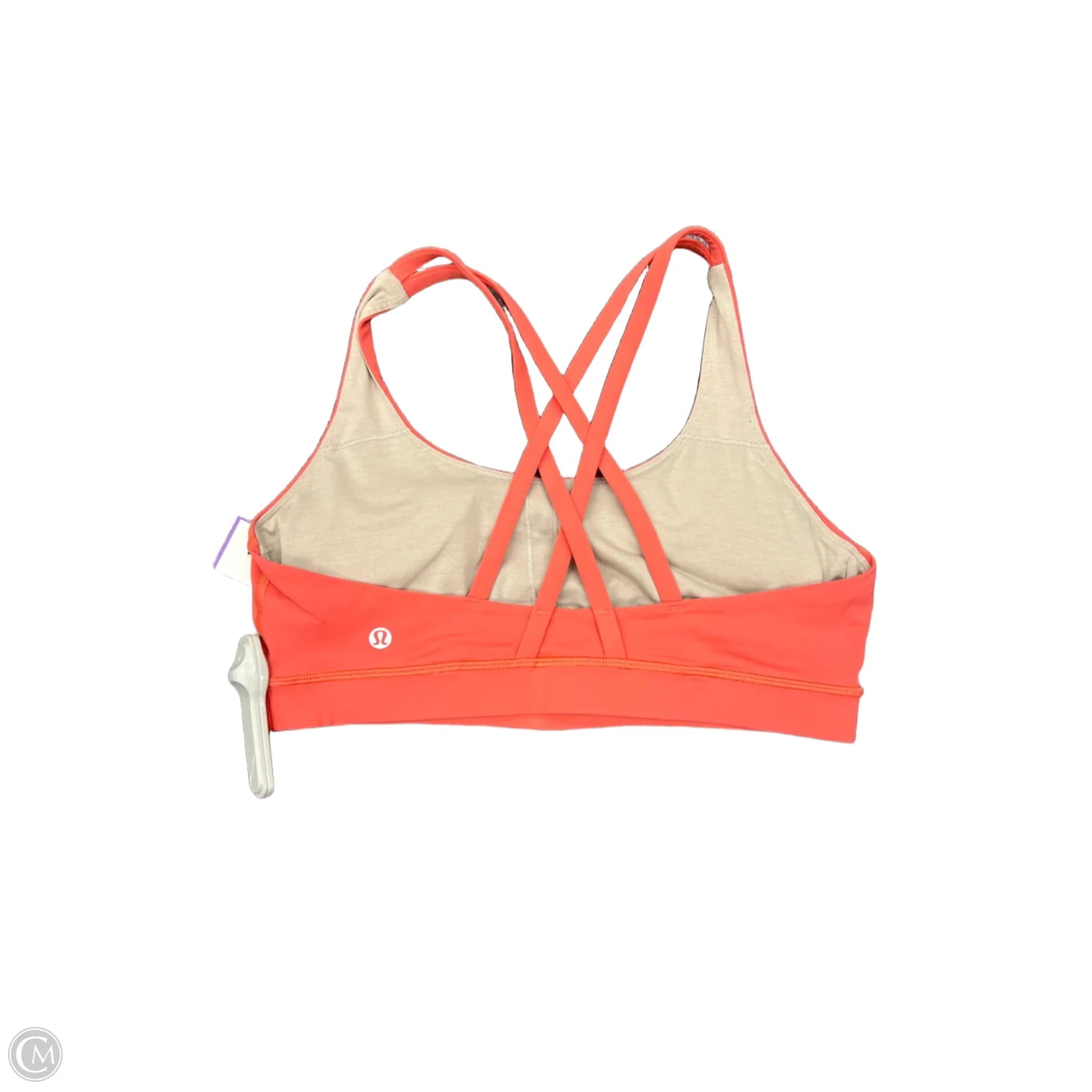 Lululemon Orange Athletic Sports Bra for Women - Size 10 - High Impact Workout, Yoga & Running Support - Comfortable & Breathable for Gym & Active Lifestyle