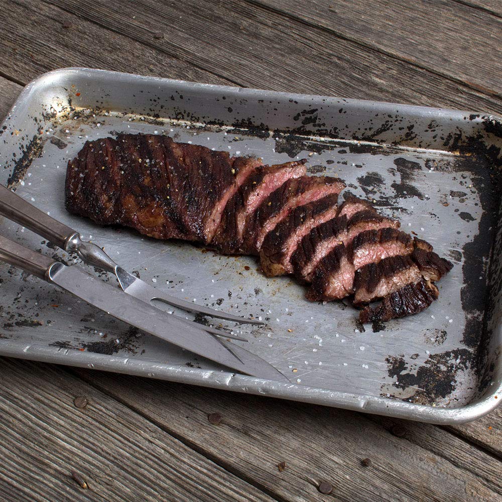 Nebraska Star Beef Aged Skirt Steak (10 oz) - All-Natural, Hand-Cut & Trimmed with Salt, Pepper & Garlic Seasoning | Premium Gourmet Meat Delivery for Grilling, BBQ & Home Cooking