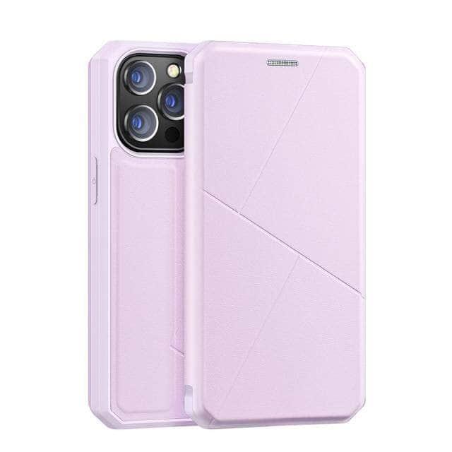 DUX DUCIS Magnetic Flip Leather Case for iPhone 13 Pro - Premium Protective Cover with Strong Magnet for Secure Hold | Perfect for Work, Travel & Everyday Use