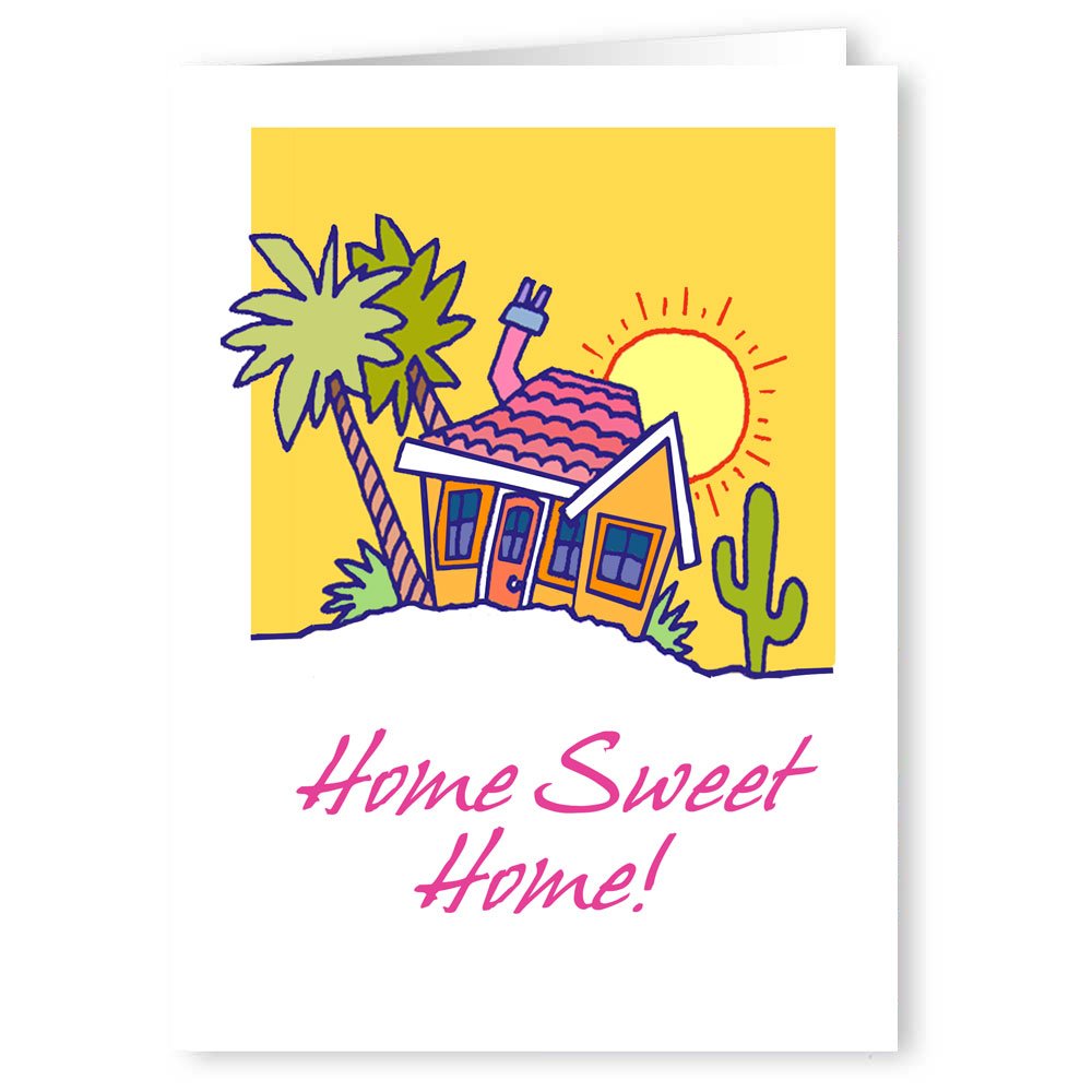 Personalized Home Sweet Home New Address Card Pack - 24 Custom Moving Announcement Cards (Desert Design) | Perfect for Housewarming Parties, New Home Gifts & Change of Address Notifications
