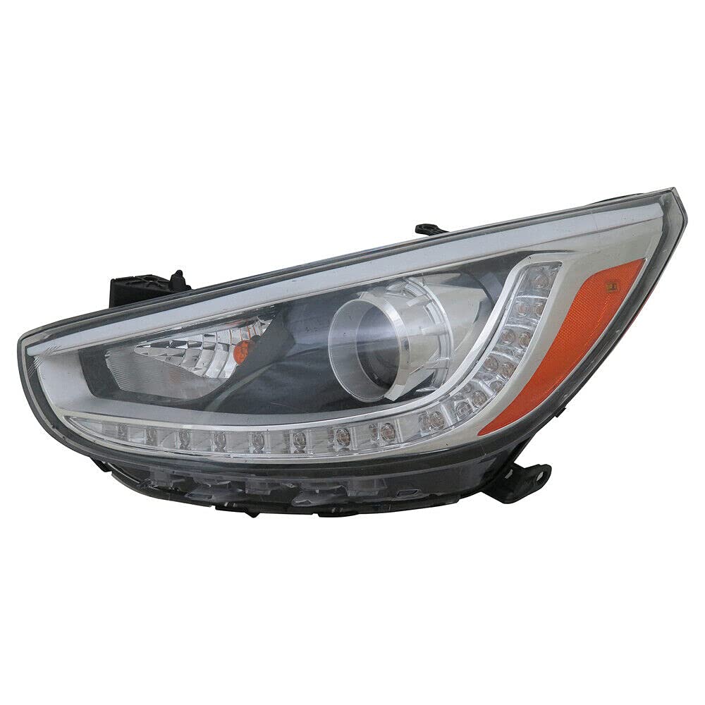14-17 Hyundai Accent Left Headlight Replacement Assembly - OEM Quality Fit - Perfect for Night Driving & Road Safety