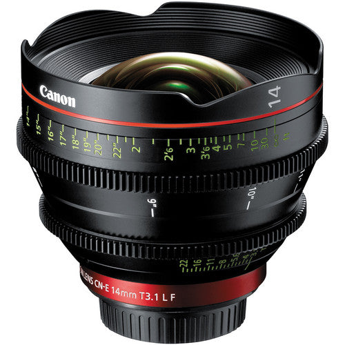 Canon CN-E 14mm T3.1 L F Cinema Prime Lens for EF Mount - Professional Wide-Angle Lens for Filmmaking, Vlogging & Photography