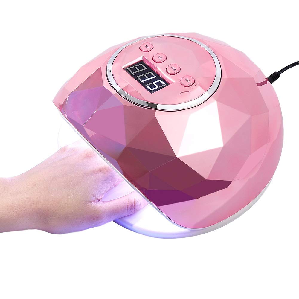 86W UV LED Nail Lamp - Fast Curing Gel Polish Dryer with LCD Display & Sensor Timer | Professional Manicure & Pedicure Salon Equipment for Home & Nail Salon Use