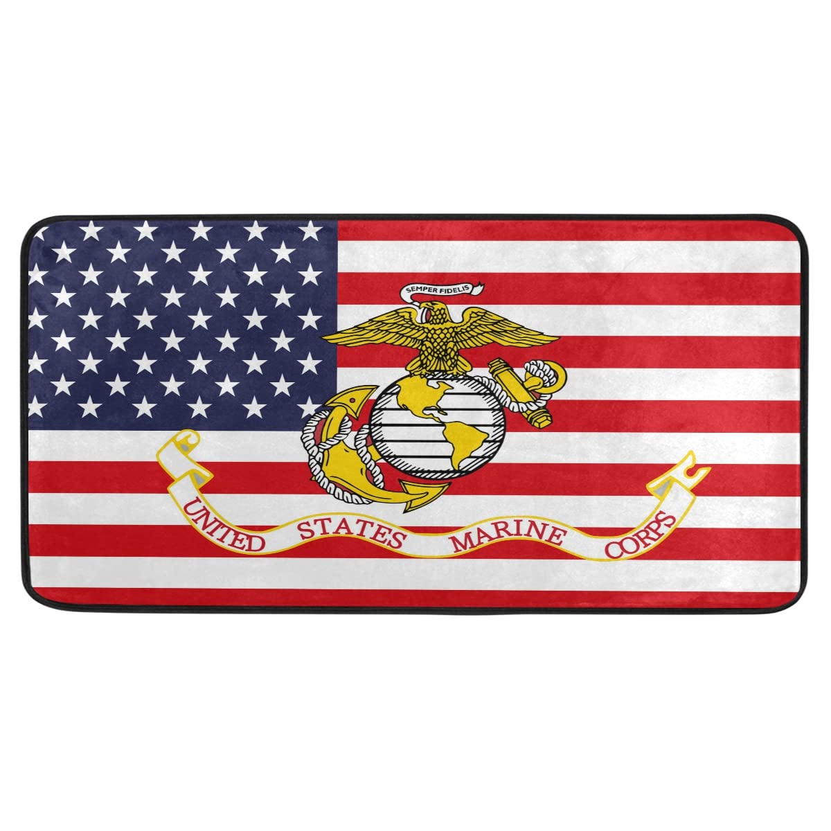 **US Marines Corps Flag Non-Slip Kitchen Rug – 39