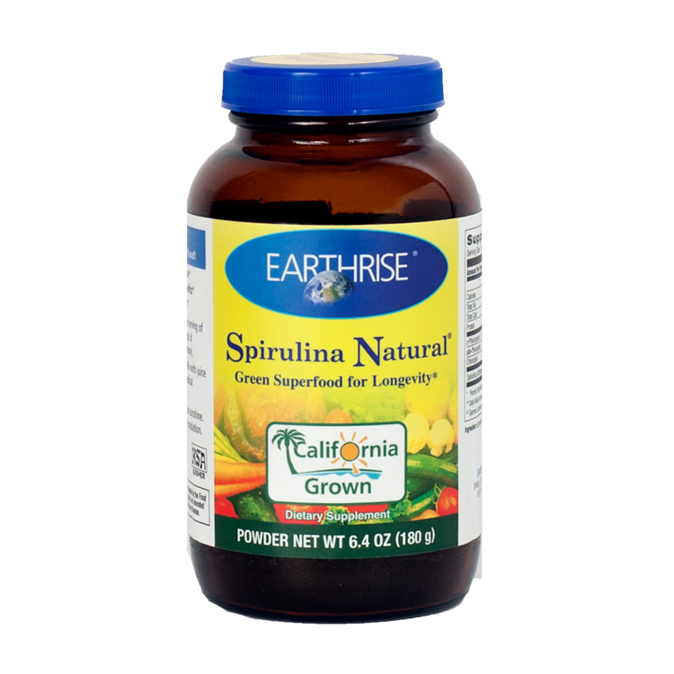 Organic Spirulina Powder 6.4 oz (181g) - Superfood Supplement for Energy, Detox & Immunity Boost - Perfect for Smoothies, Juices & Healthy Recipes