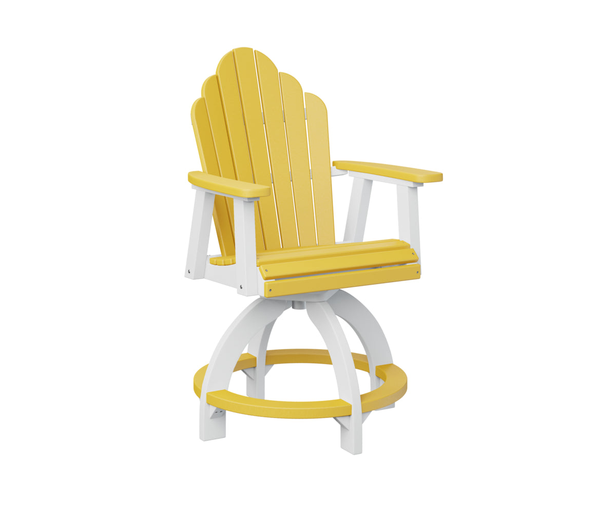 Berlin Gardens Cozi Back Swivel Counter Chair - Adjustable Height Bar Stool with Padded Seat for Kitchen Island, Breakfast Nook & Home Bar - Comfortable Modern Dining Furniture