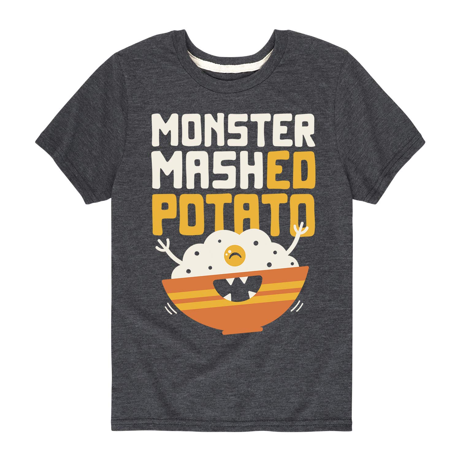 Monster Mashed Potato Toddler Short Sleeve T-Shirt - Cute Halloween Costume & Funny Kids Outfit for Playdates, Parties & Family Photos