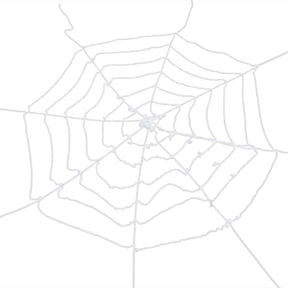 iFundom Halloween Spider Web Decorations - Reusable Stretchable Spider Web Accessories for Indoor & Outdoor Halloween Party Decor (White)