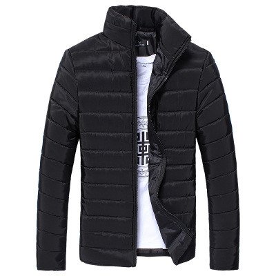 Muranba Men's Winter Jacket - Thick Warm Coat with Zipper for Cold Weather - Ideal for Outdoor Activities, Snow Sports, and Daily Wear