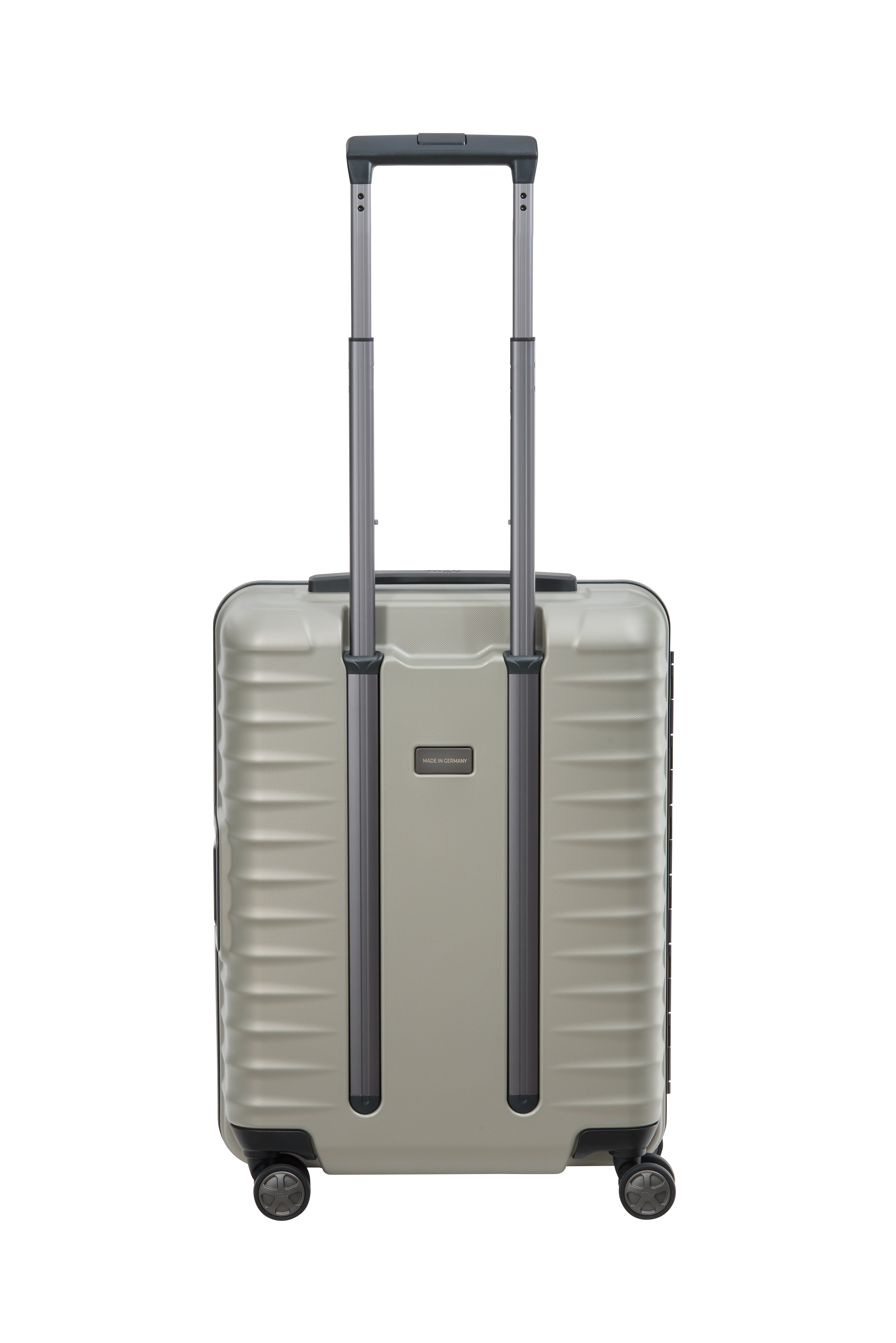 Titan LITRON Frame Trolley S Carry On Luggage with Front Pocket - Lightweight Spinner Suitcase for Business Travel & Weekend Getaways