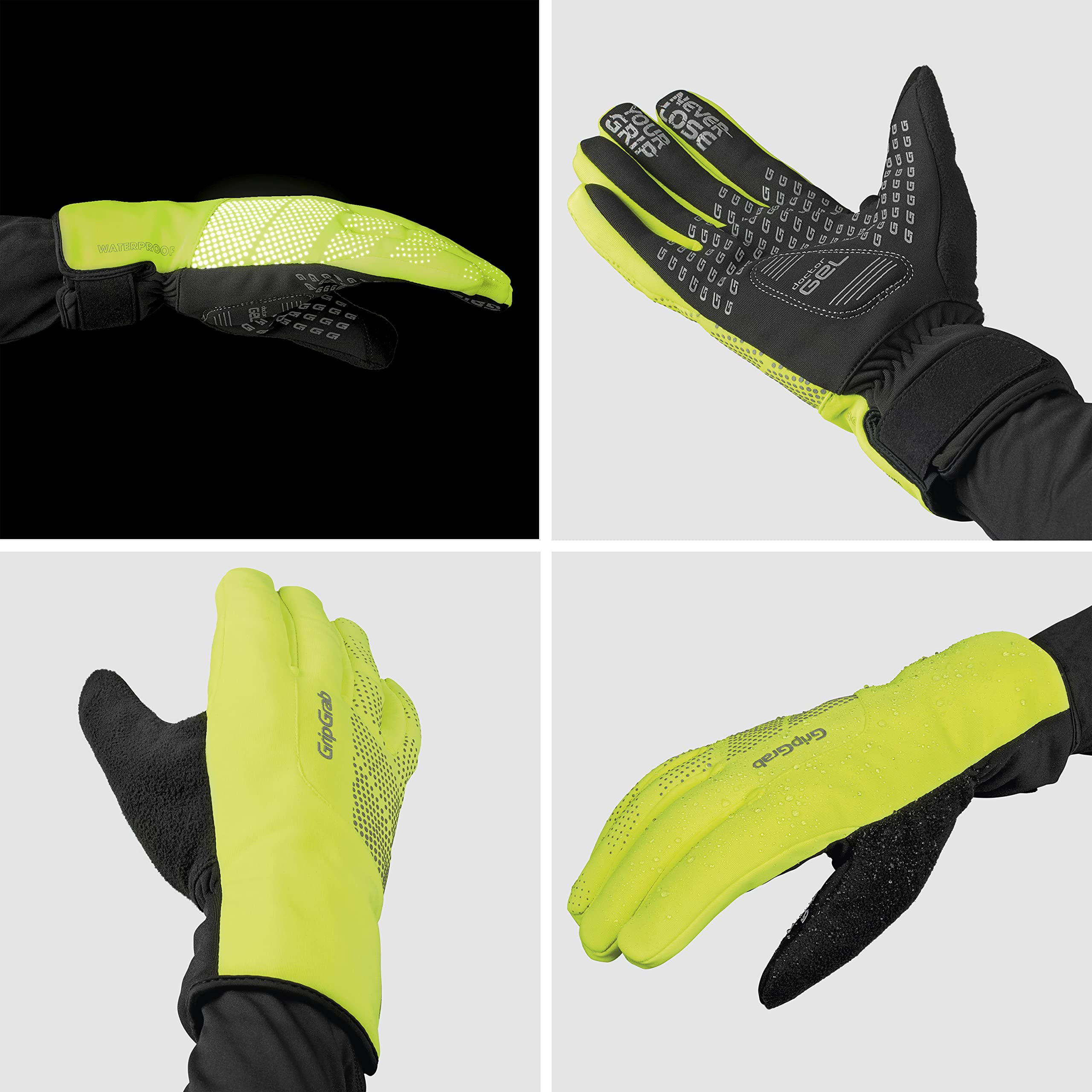 GripGrab Waterproof Thermal Cycling Gloves - Windproof Winter Bike Gloves with Fleece Lining for Men & Women - Ideal for Cold Weather Commuting, Mountain Biking & Outdoor Sports