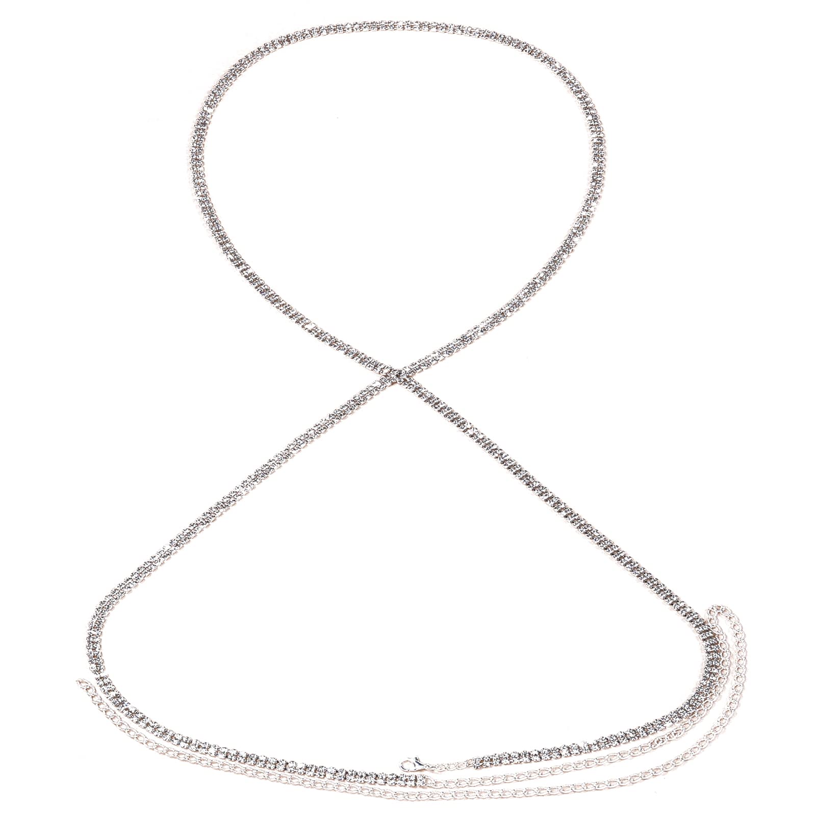Sexy Rhinestone Bra Body Chain Jewelry - Cross Chest Harness with Crystals for Women | Perfect for Bikini, Rave, Underwear & Festival Outfits