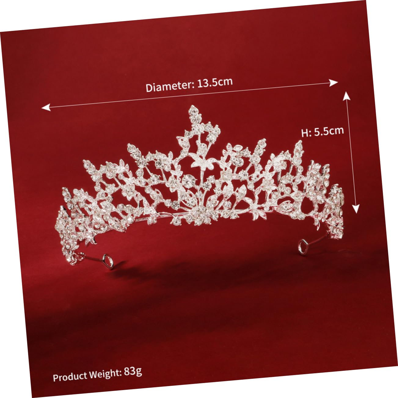 POPETPOP 3-Piece Rhinestone Headbands for Women - Crystal Crown Hair Accessories for Wedding, Birthday, Party & Princess Events - Elegant Hair Ties & Tiaras for Special Occasions