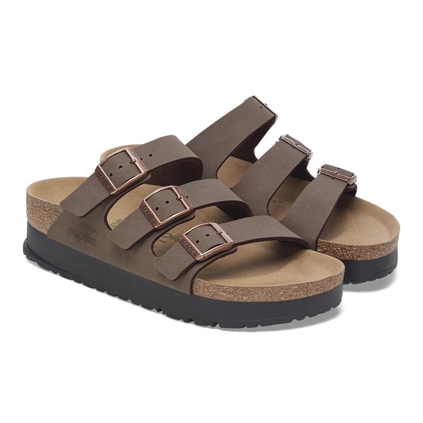 Birkenstock Florida Platform Vegan Sandals in Mocha - Comfortable & Stylish for Women, Perfect for Summer Outings & Casual Wear