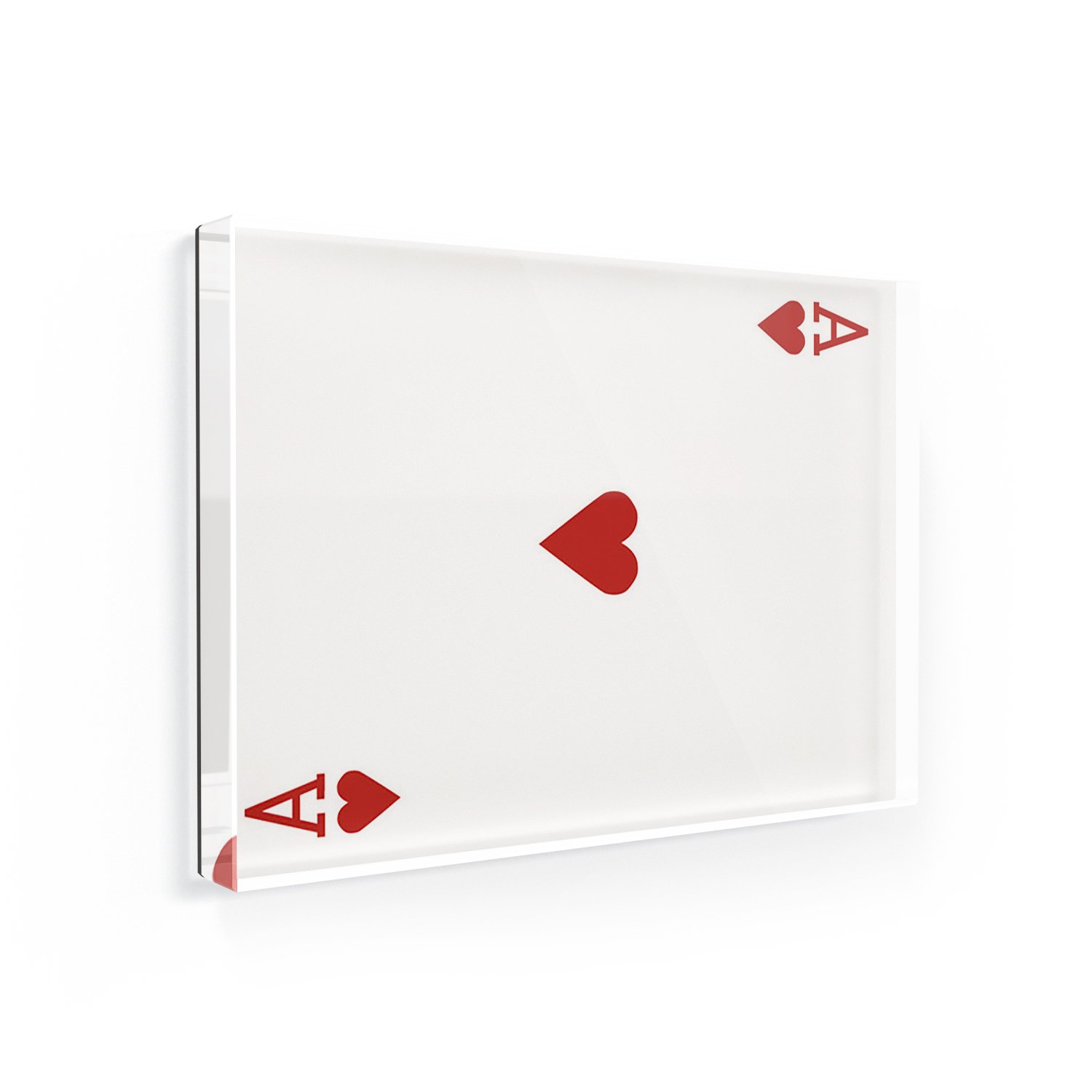 Ace of Hearts Fridge Magnet - Playing Card Game Decor - Neon Blond - Perfect for Kitchen, Office & Gamer Gifts