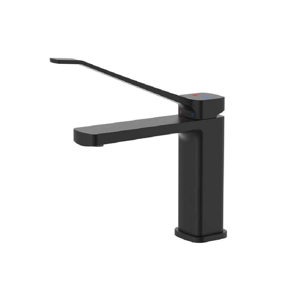 Fienza 233103DB Matte Black Basin Mixer Faucet - Modern Bathroom Sink Faucet with Tono Care Technology for Water Efficiency | Perfect for Home, Hotel, and Commercial Use