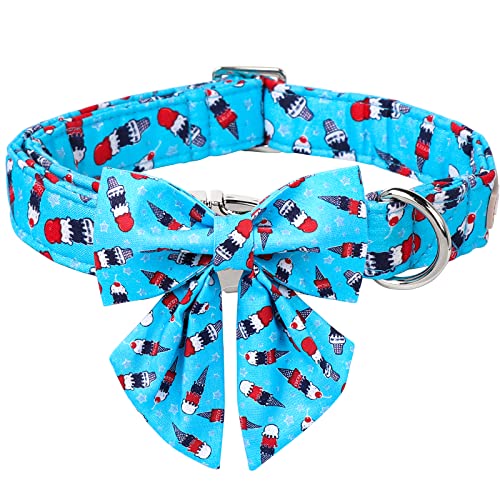 Icecream Blue Big Tie Collar