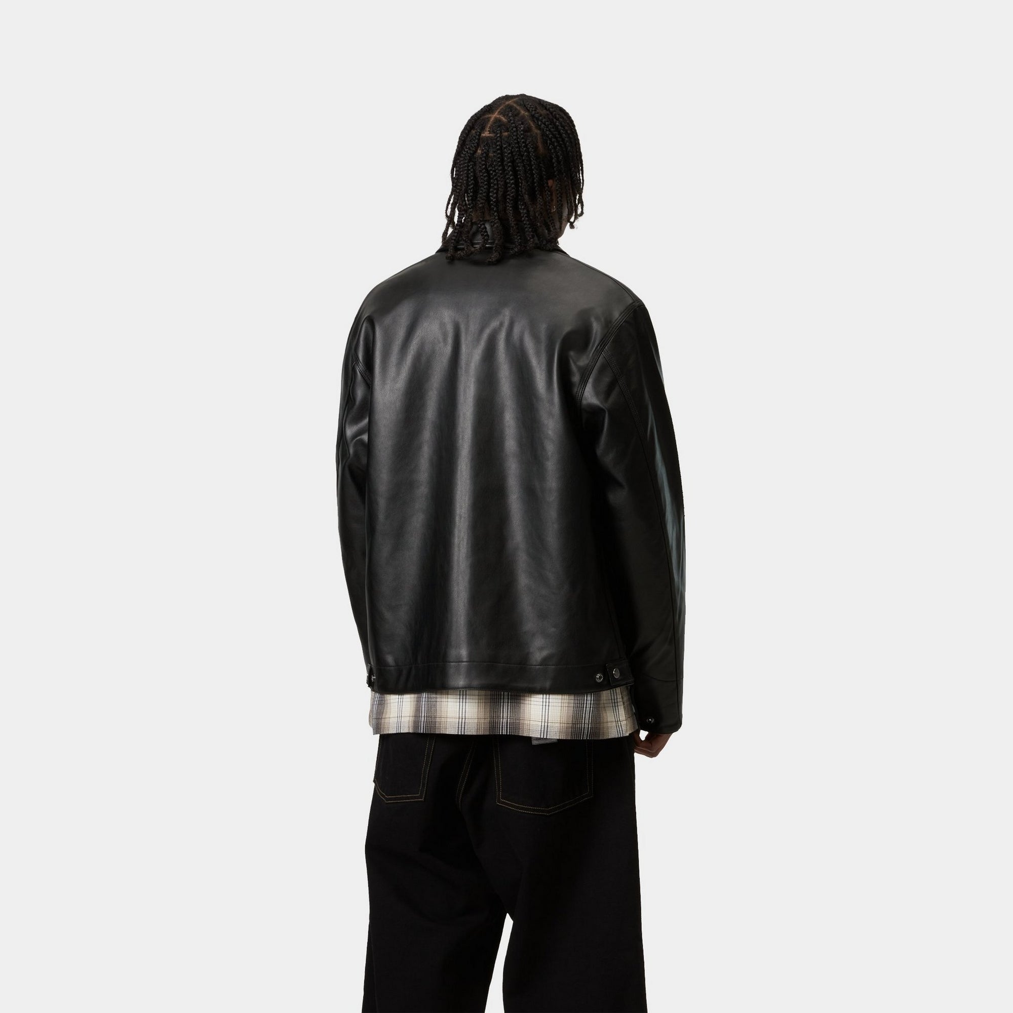 Premium Detroit Jacket - Faux PU Leather Motorcycle Jacket for Men & Women | Stylish Black Biker Jacket | Perfect for Riding, Casual Wear & Outdoor Adventures