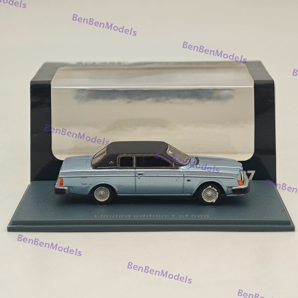 1/87 NEO SCALE MODELS Volvo 262C Resin Diecast Car - Limited Edition Blue Collector's Item for Model Car Enthusiasts & Display Showcase