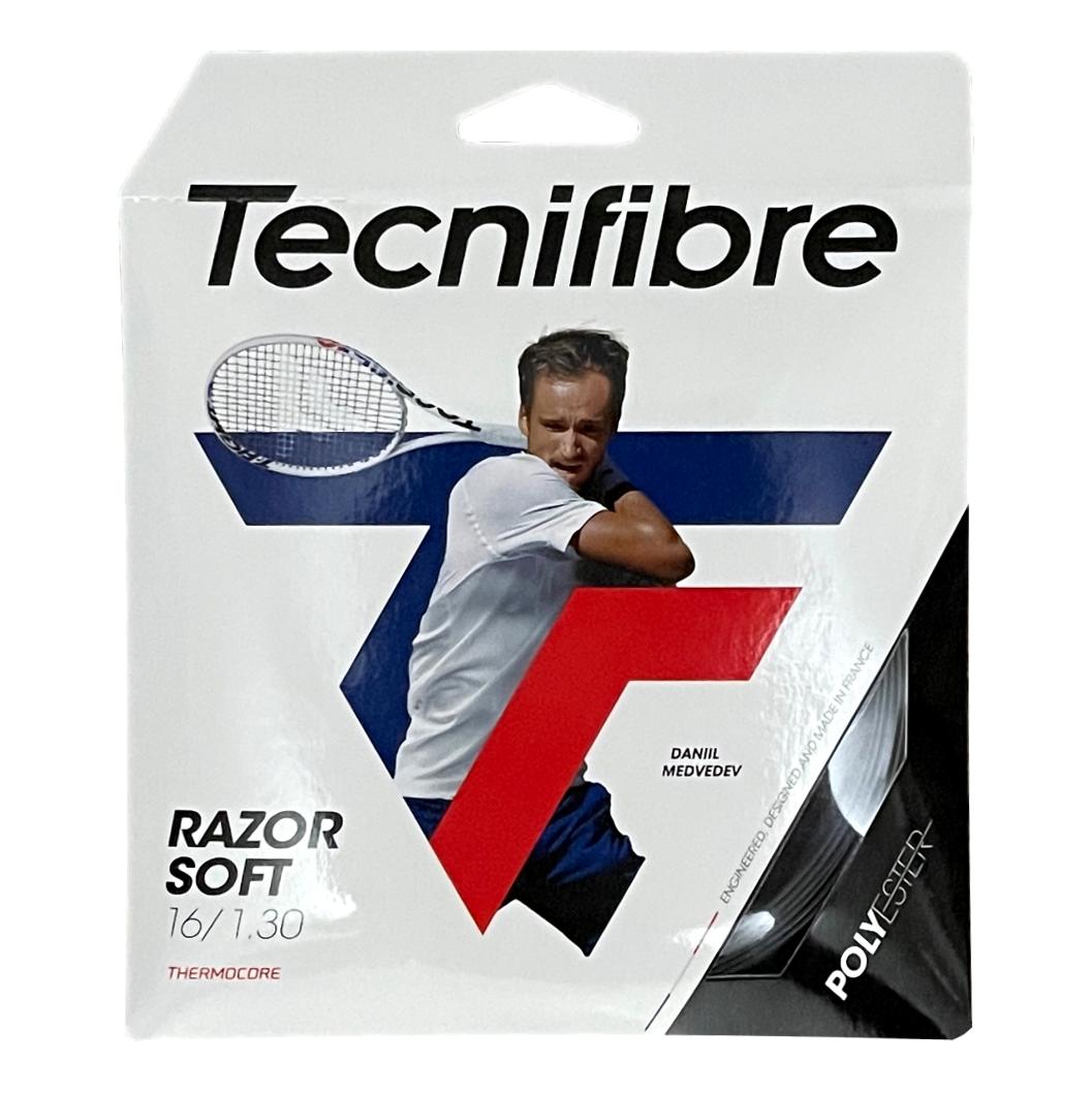 Tecnifibre Razor Soft 16 Tennis String - High Performance Polyester String for Power & Control | Perfect for Competitive Players & Tournament Play