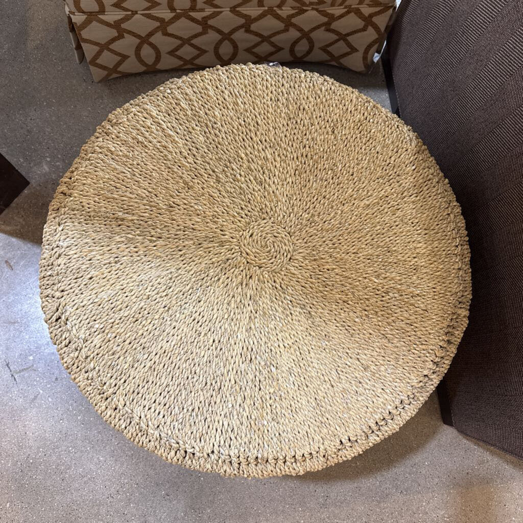 Four Hands Round Grass Roots Coffee Cocktail Table - Light Natural Finish, 26