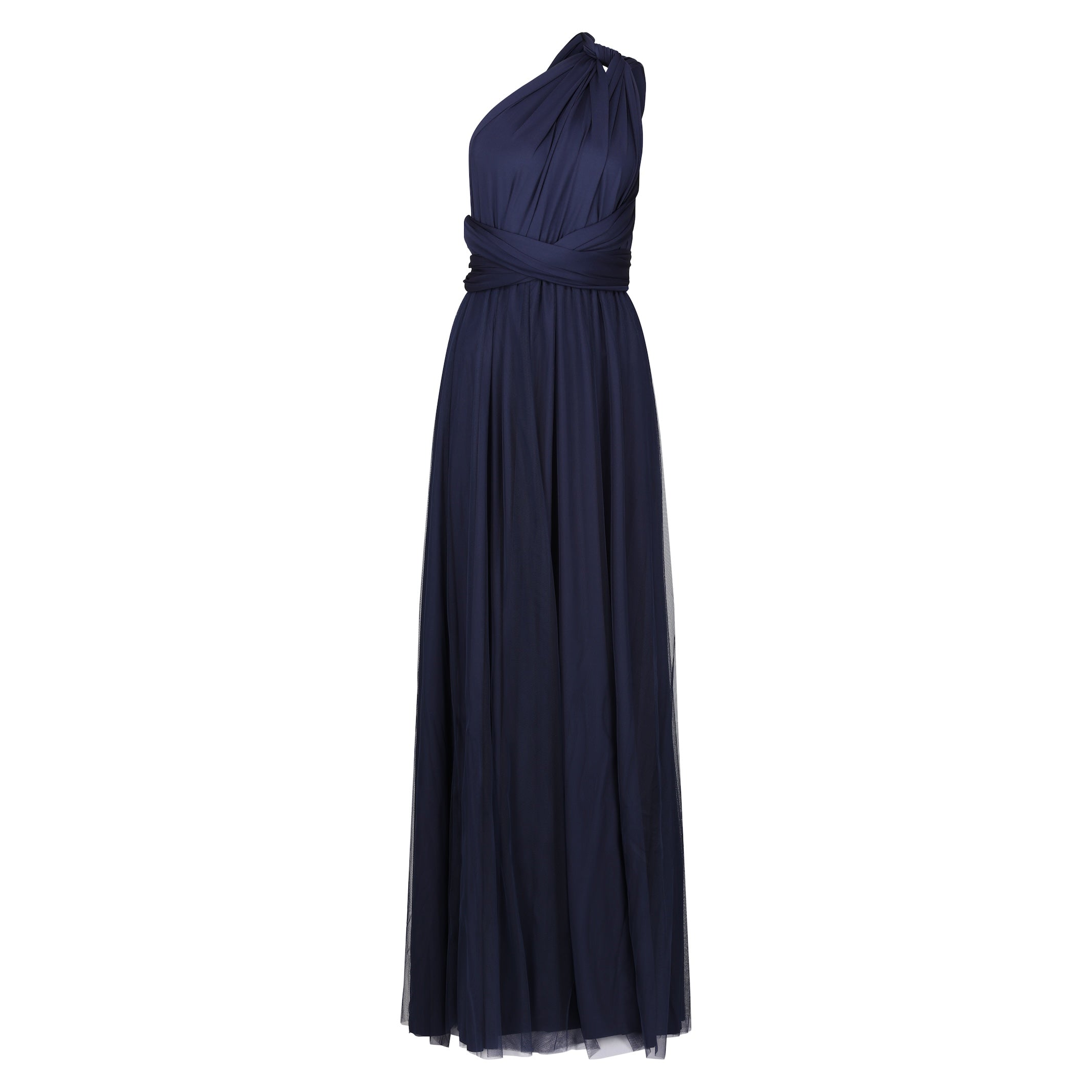 Elegant Tulle Multiway Dress - Versatile Stretchable Bridesmaid & Evening Gown for Weddings, Parties & Special Occasions