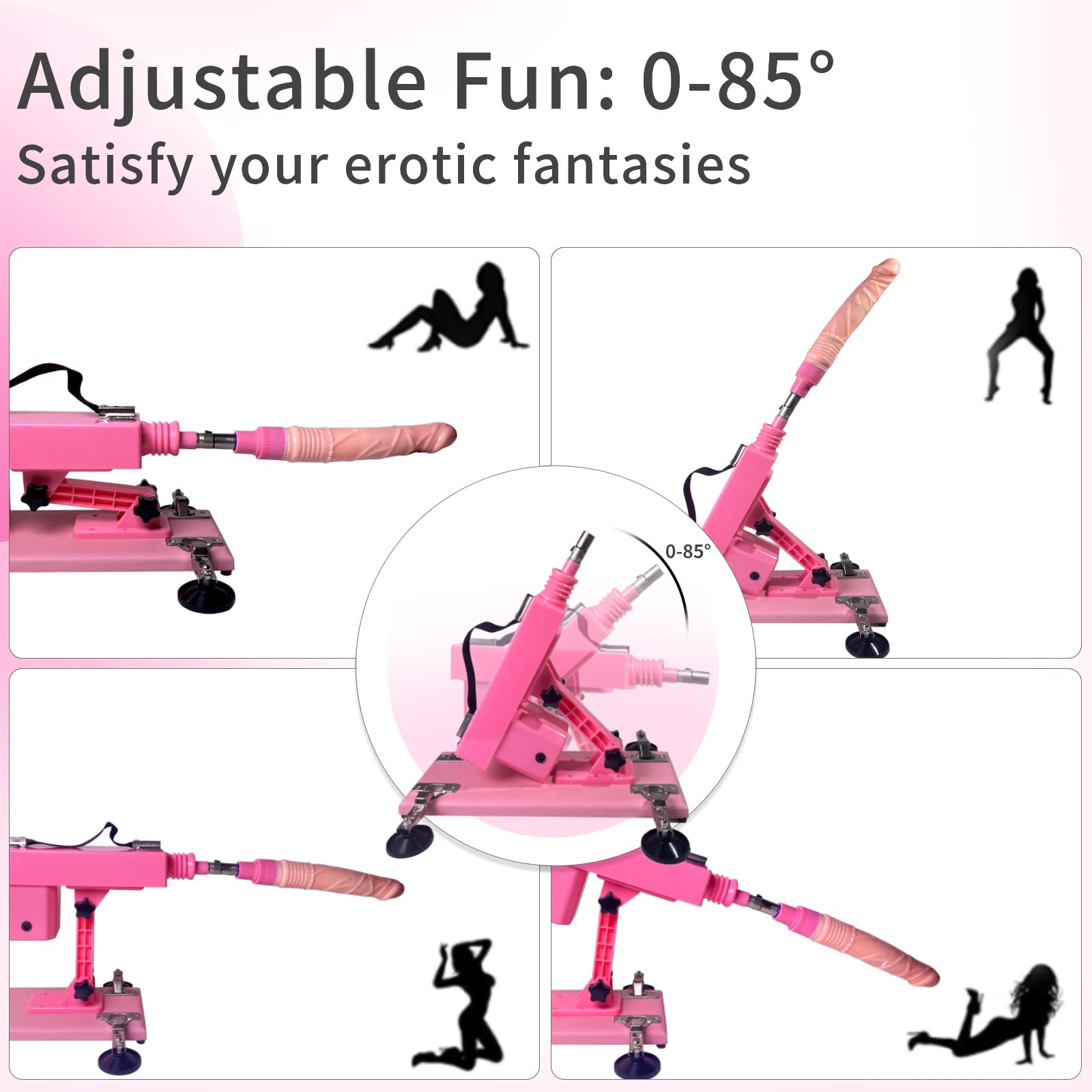 LVFUNCO Automatic Thrusting Sex Machine for Women & Men - Hands-Free Adult Toy with Lifelike Dildo - Powerful Love Machine Device for Couples & Solo Play - Perfect for Bedroom Fun, BDSM, and Spicing Up Your Sex Life