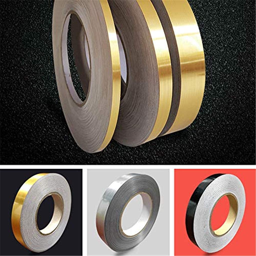 Premium Self-Adhesive Ceramic Tile Gap Sealing Tape - 50M Gold Foil Strip for Floor & Wall Tiles | Waterproof, Durable Gap Filler for Bathroom, Kitchen & Shower Renovations
