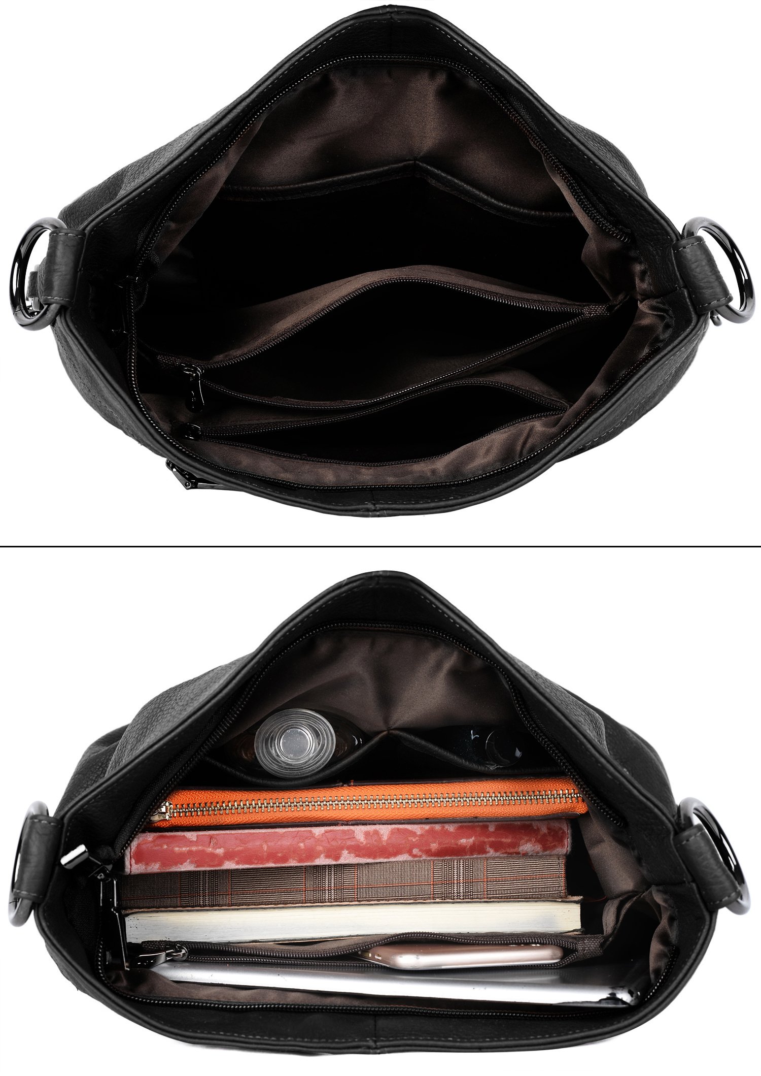 YALUXE Genuine Leather Shoulder Bag for Women - Stylish Hobo Purse & Crossbody Handbag - Perfect for Work, Travel & Everyday Use