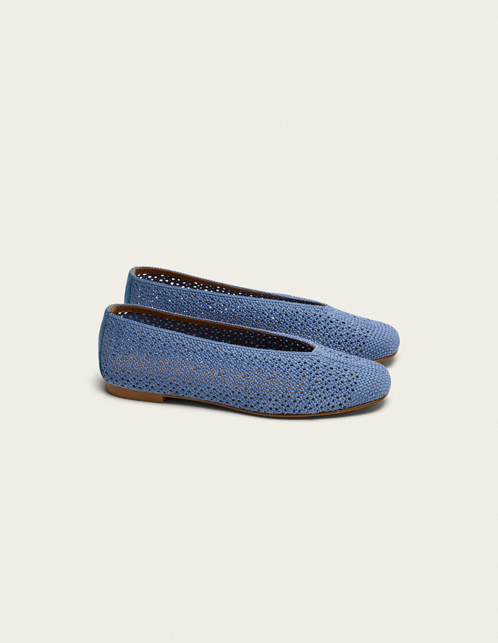 Ballerines Mahi Braided Blue - Comfortable Women's Flats for Casual Wear, Office & Everyday Outfits