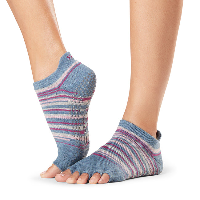 ToeSox Low Rise Grip Socks - Non-Slip Half Toe Yoga & Pilates Socks for Women - Perfect for Barre, Dance, and Workout Sessions