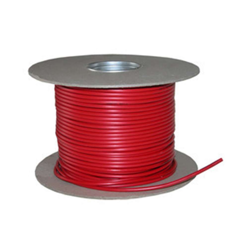 10.0mm Red Stranded Single Core Cable - 500m Drum for Industrial Electrical Wiring and Power Distribution