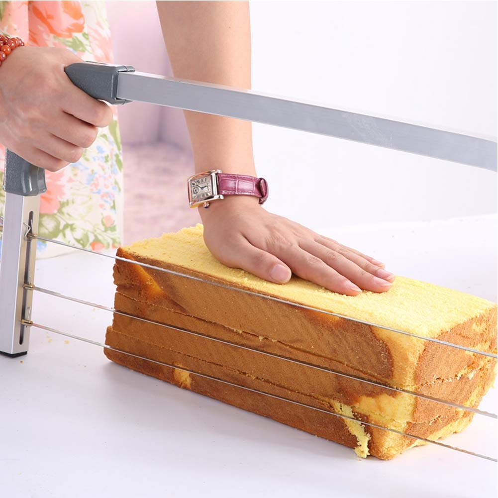 Adjustable Stainless Steel Cake Leveler & Slicer - Professional Cake Cutter Tool for Baking, Leveling and Molding - Perfect for Birthday Cakes, Wedding Cakes & Pastry Making