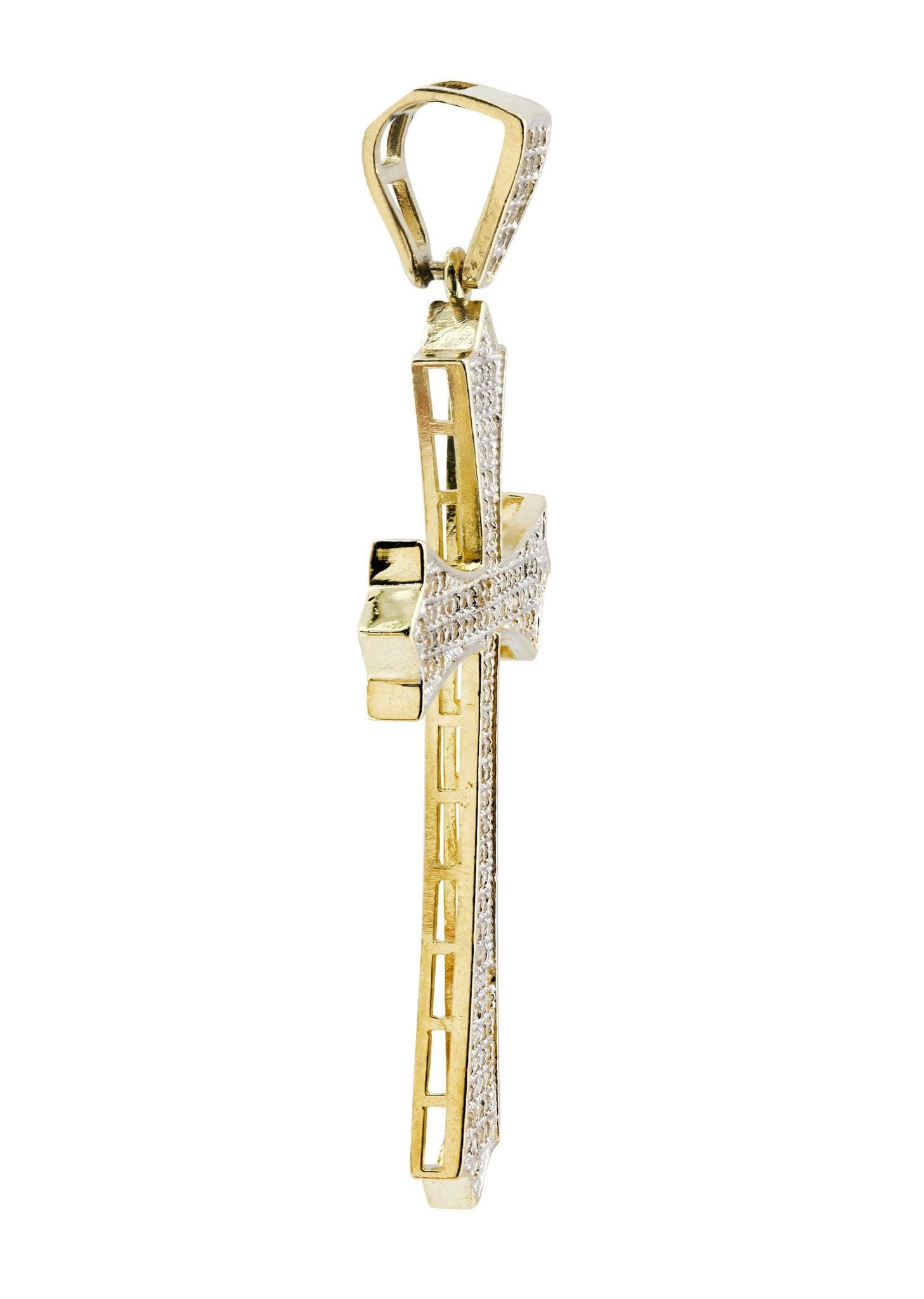 10K Gold Cross Pendant Necklace for Women & Men | 4.8 Grams Solid Gold Religious Jewelry | Perfect for Baptism, First Communion & Everyday Wear