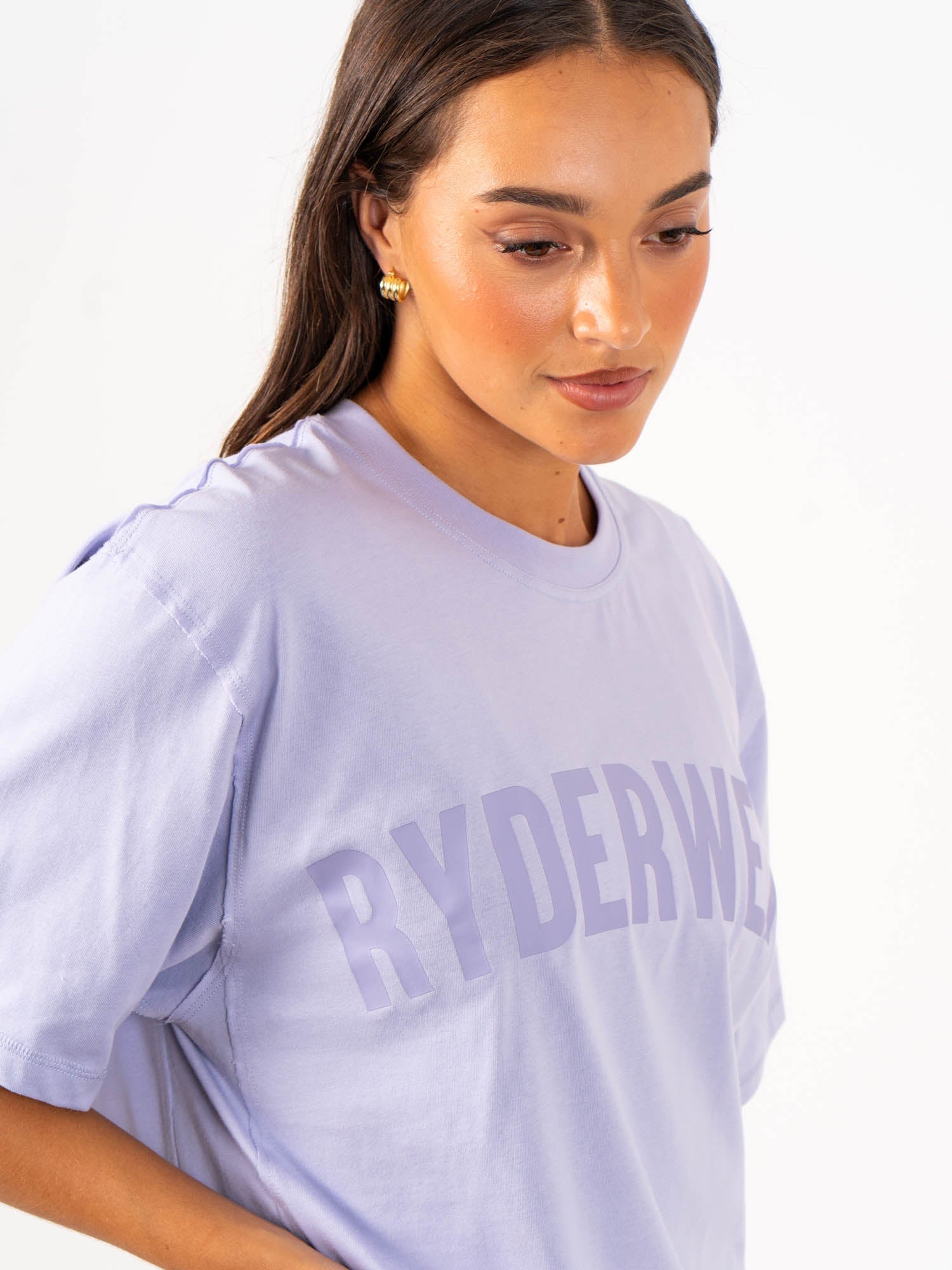 Force Oversized T-Shirt - Lavender | Loose Fit Comfortable Cotton Tee for Men & Women | Perfect for Casual Wear, Street Style & Loungewear