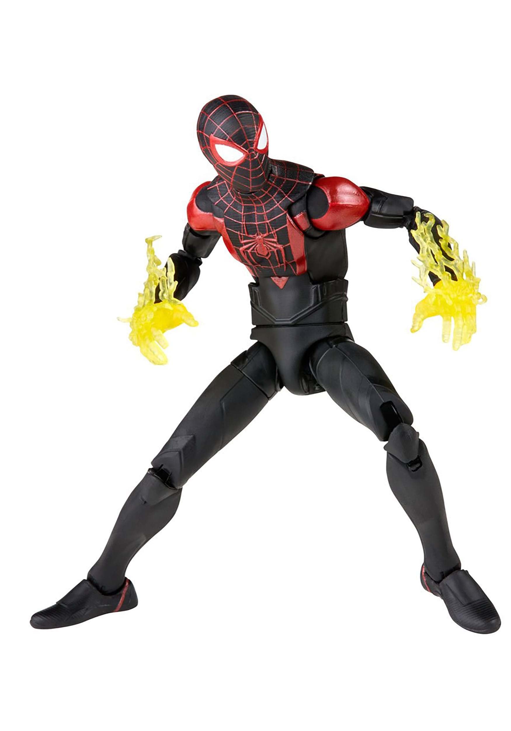 Spider-Man Marvel Legends Series Gamerverse Miles Morales 6-inch Action Figure with 7 Accessories & Build-A-Figure Part | Collectible Toy for Marvel Fans | Perfect for Display, Gifting & Cosplay
