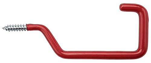 Heavy Duty Storage Rafter Screw Hooks - Vinyl Coated Garage Hooks for Hanging Bikes, Ladders & Tools - Rust-Resistant Overhead Organization Solution for Garage, Shed & Workshop