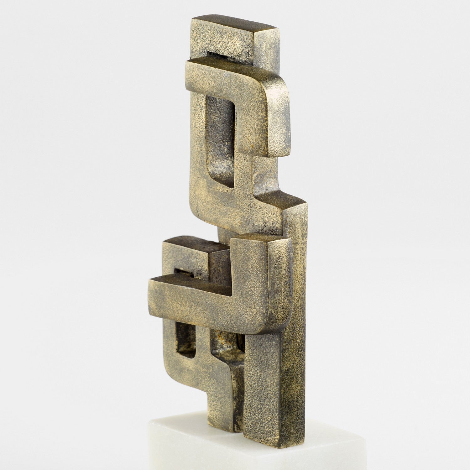 Cyan Design 11504 Segovia Sculpture - White Bronze Black & White Modern Home Decor Statue for Living Room, Office, or Garden Art