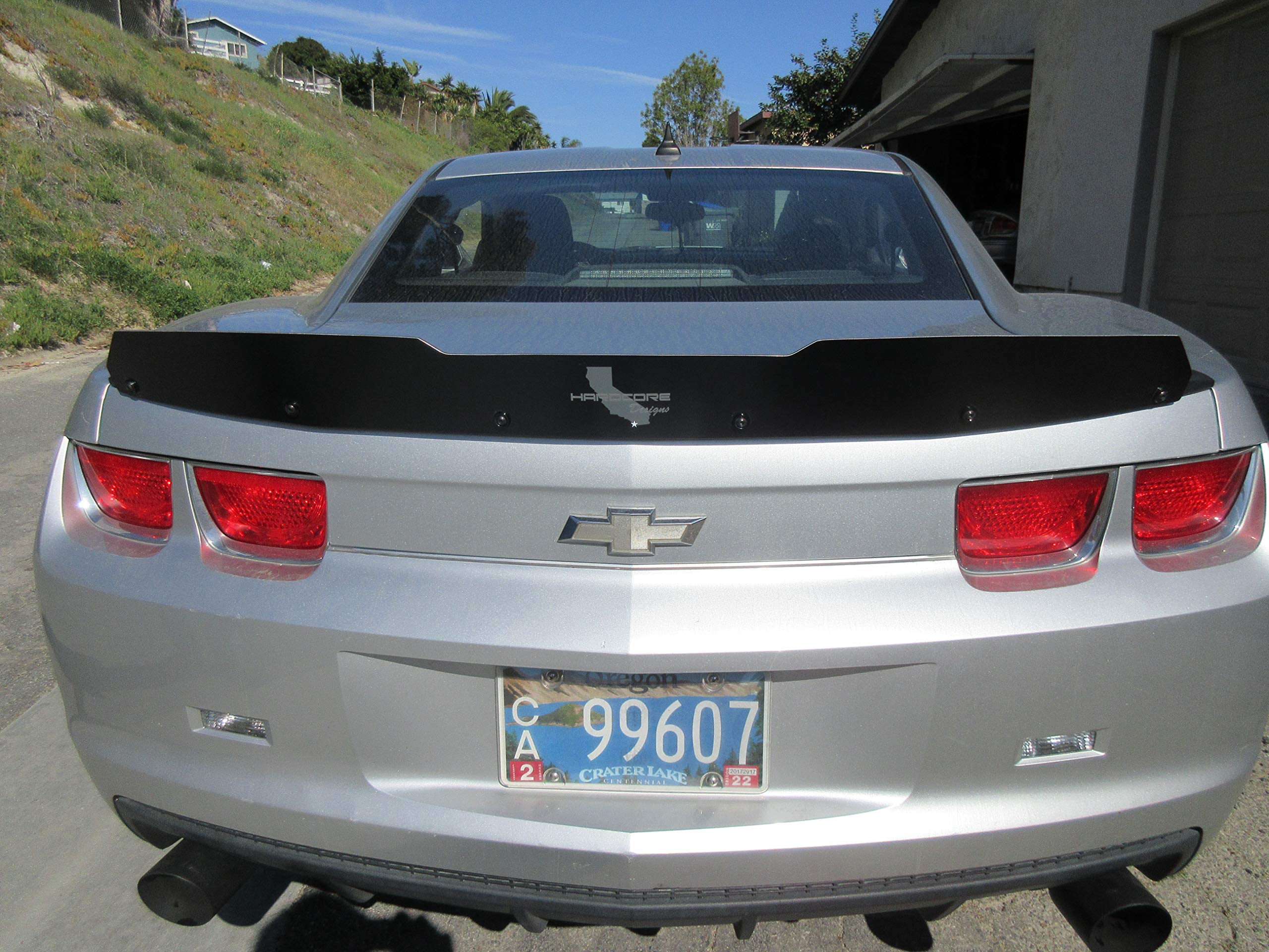 2010-2013 Camaro 5th Gen Hardcore Tall Wicker Bill Spoiler - High Performance Rear Wing - Made in USA - Perfect for Racing & Car Shows