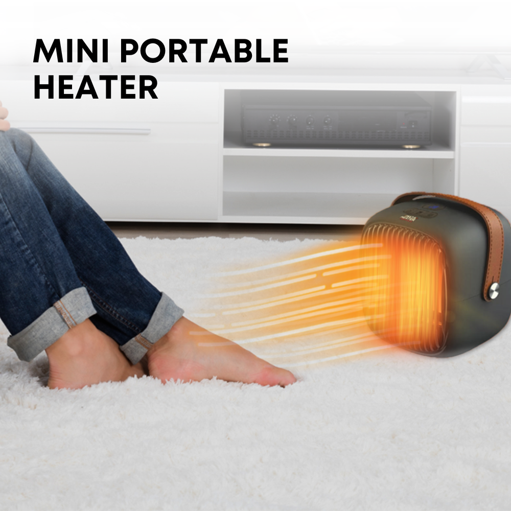 InstaHeat Electric Fireplace Heater - Energy Efficient Indoor Space Heater for Home, Office & Bedroom - Perfect for Winter Warmth & Cozy Ambiance