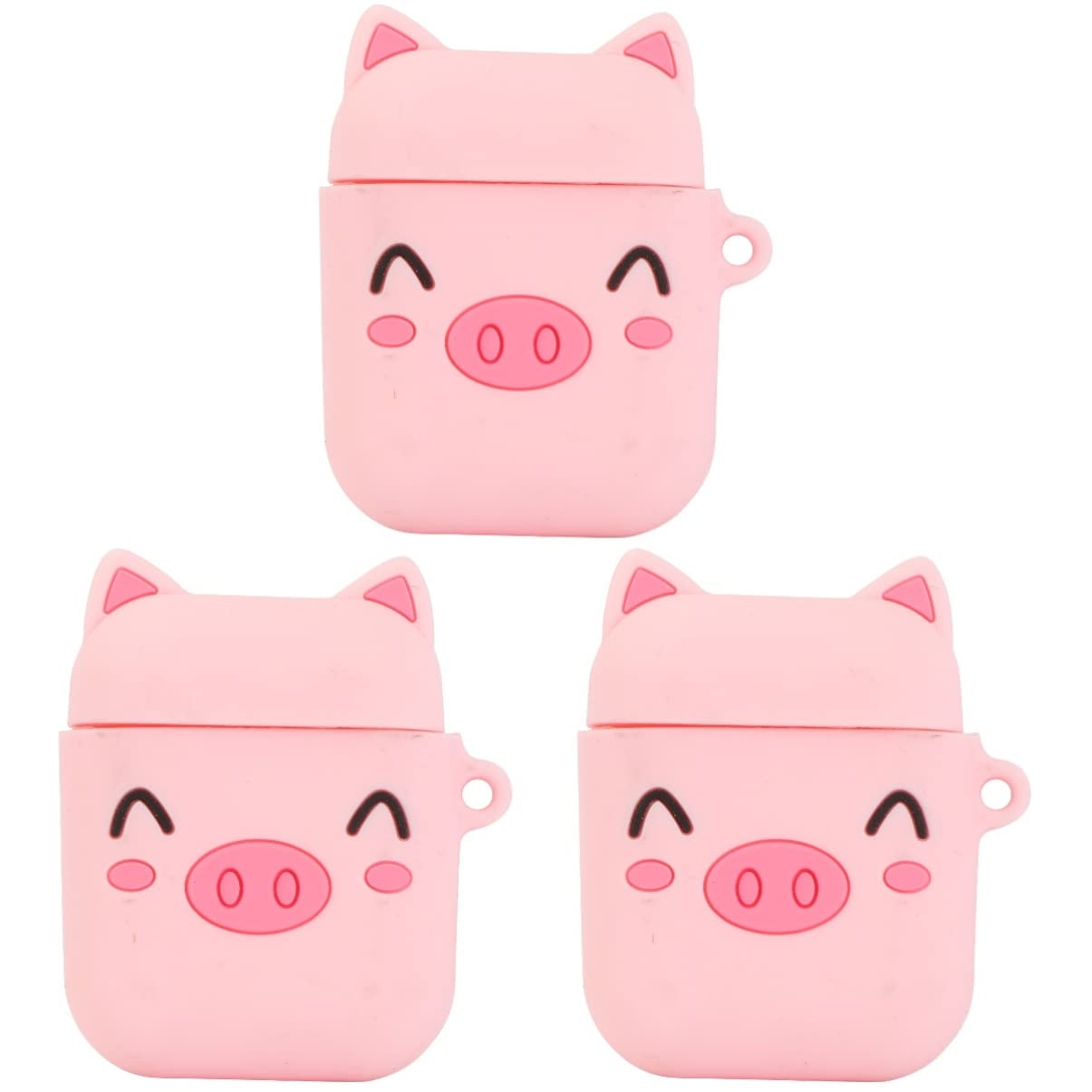 Gatuida 3-Pack Cartoon AirPods Case - Cute Wireless Earbuds Cover with Built-in Earphone Storage, Soft Silicone Protective Case for AirPods Pro/1/2/3 - Perfect for Travel, Gym & Daily Use