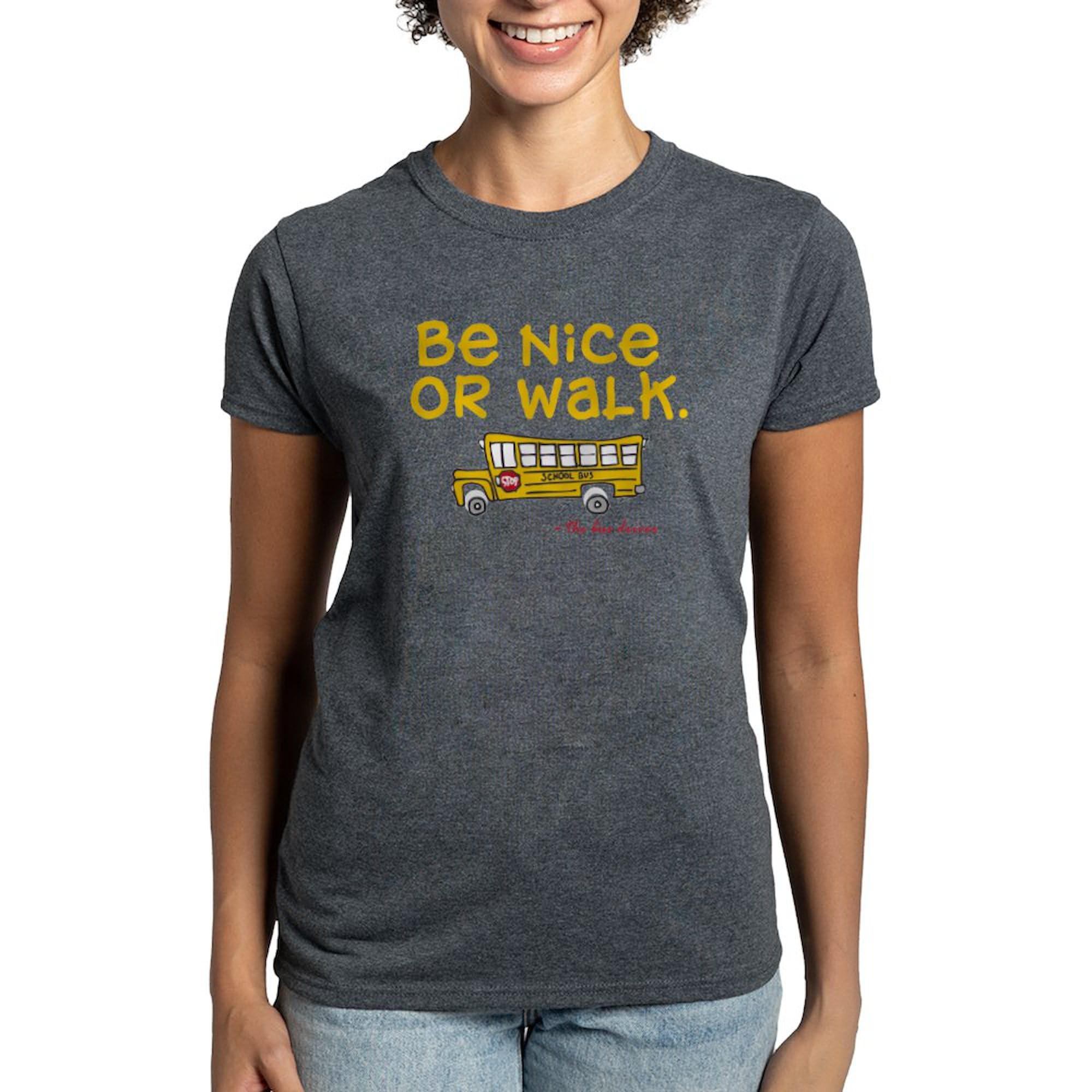 Be Nice Women's Cotton Dark T-Shirt - Soft Comfortable Casual Tee for Everyday Wear | Perfect for Work, Weekend Outfits & Gifts