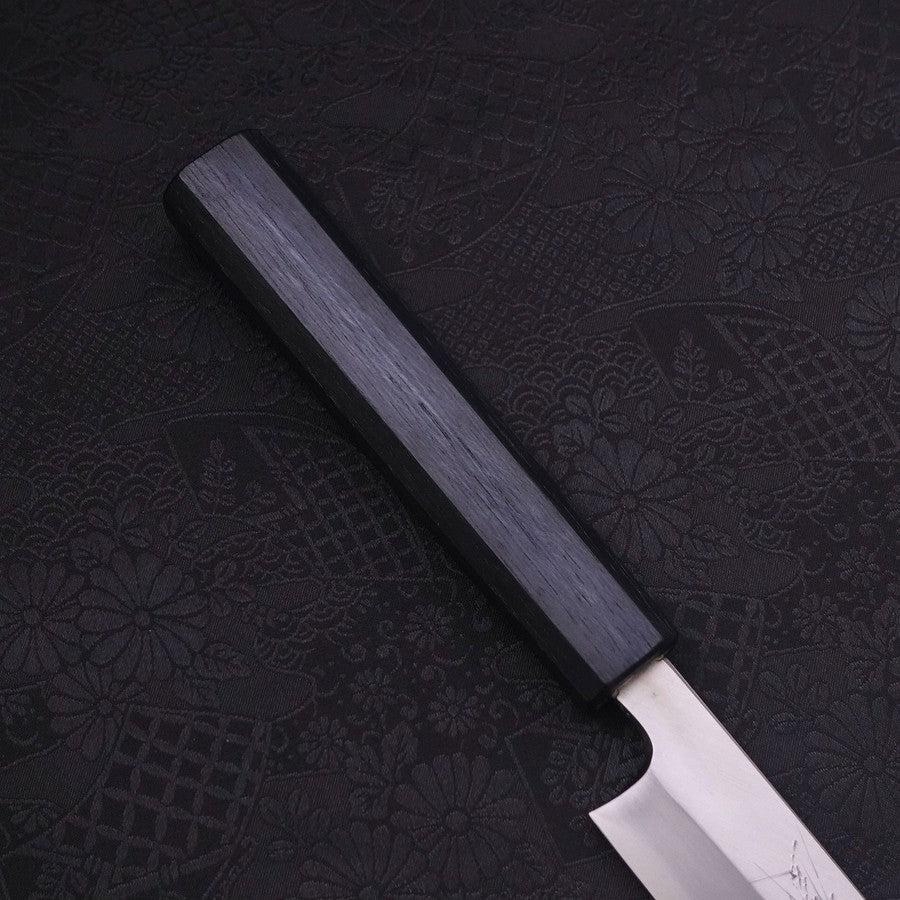 Premium Yanagiba Sushi Knife 240mm - High Carbon Blue Steel #2 with Kasumi Finish & Dark Blue Urushi Handle - Perfect for Sushi Chefs and Japanese Cuisine Lovers