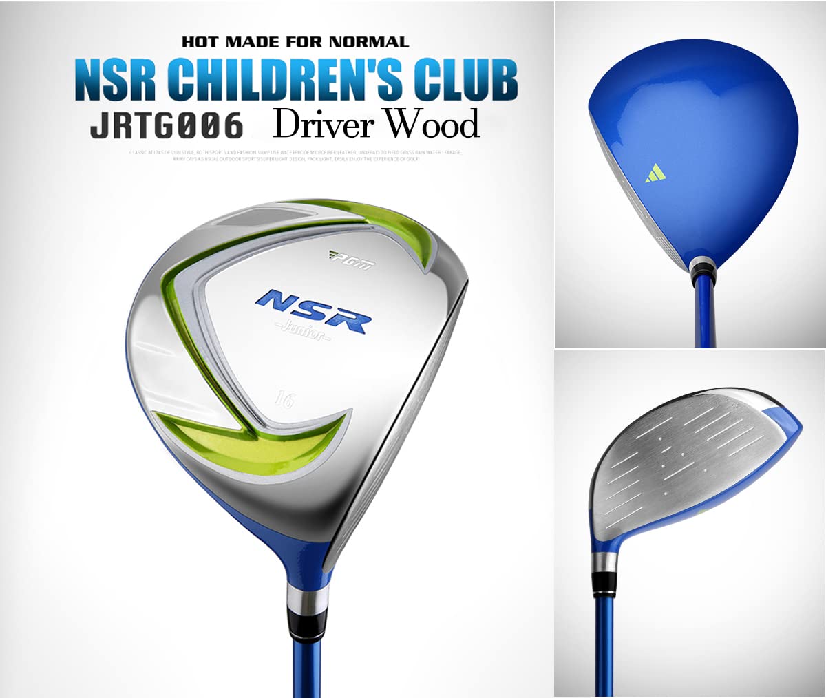 **PGM Junior Golf Club Set for Kids - Right Handed 6-Piece Youth Golf Clubs with Driver, Hybrid, 7 & 9 Irons, Wedge, Putter & Stand Bag - Perfect for Boys & Girls Learning Golf | Includes 2 Headcovers for Protection | Ideal for Backyard Practice, Driving Range & Junior Tournaments**