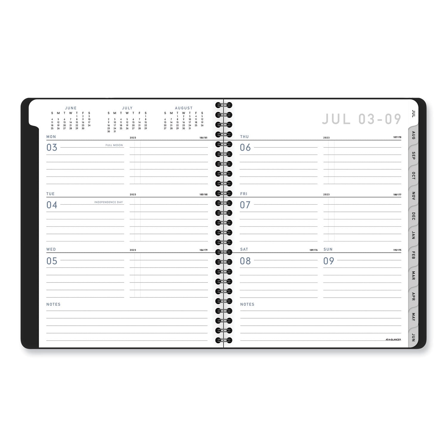 AT A GLANCE® Contempo Lite Academic Year Weekly/Monthly Planner 2024-2025, 8.75