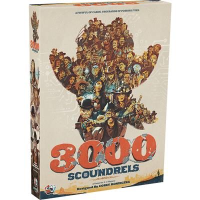 3000 Scoundrels - Strategic Board Game for Adults & Teens | Wild West Adventure Card Game | Perfect for Game Nights & Parties